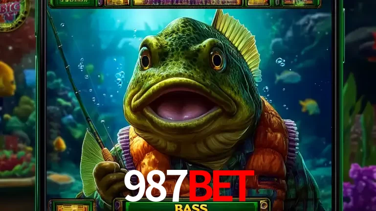 Personagem de peixe pescador do popular jogo de slot com tema de pescaria, uma das emocionantes opções de caça-níqueis para jogar e ganhar no cassino 987bet.